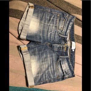 Abercrombie denim roll shorts